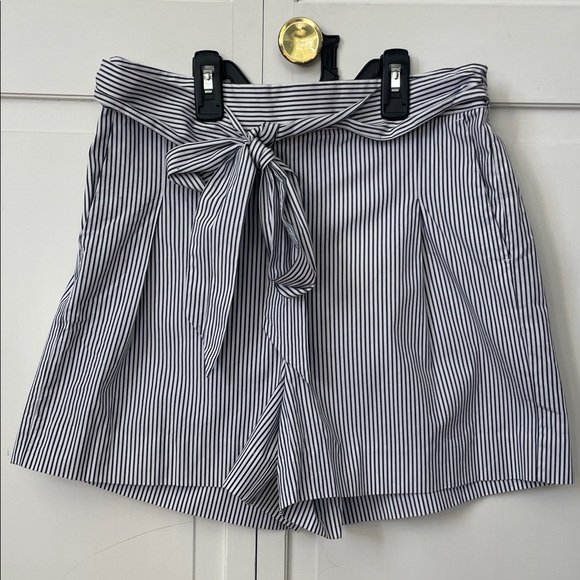 J. Crew Pants - J. Crew Navy and White Striped High‎ Waist Shorts